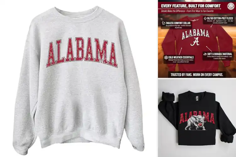 Detailed view of Best Alabama Sweatshirts