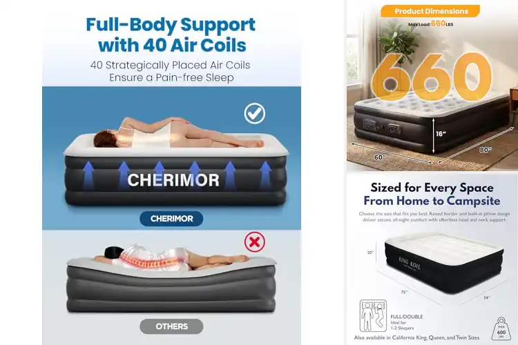 Detailed view of Best Durable Air Beds: Top 10 Comfortable & Reliable Options
