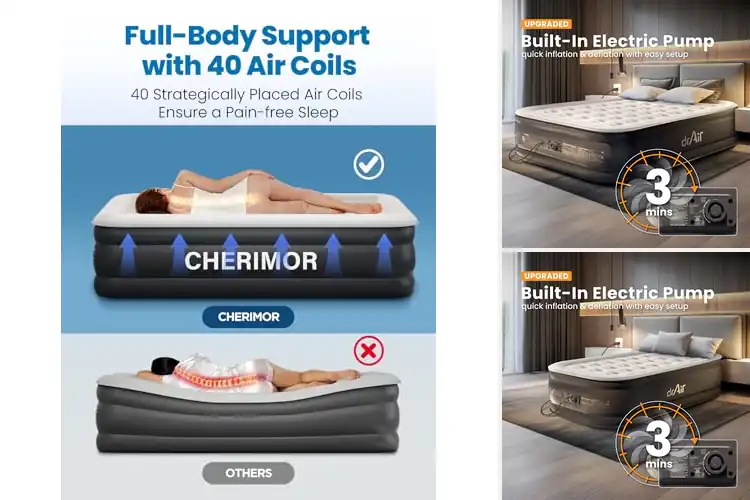 Detailed view of Best Honeycomb Design Air Mattresses