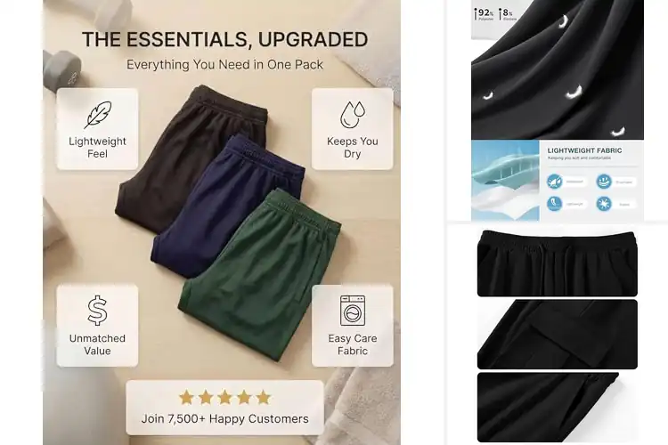Detailed view of Best Mens Athletic Pants