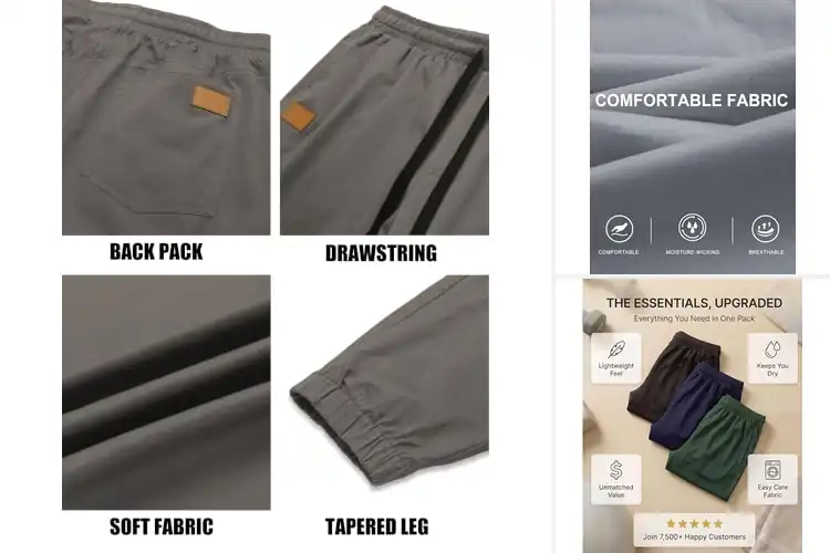 Detailed view of Best Mens Jogger Pants