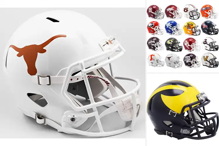 Detailed view of Best NCAA Team Helmets: Show Your Spirit with Bold Designs