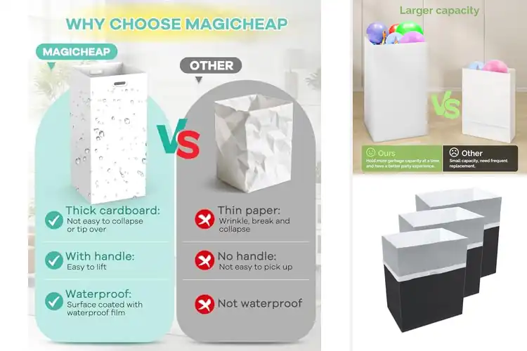 Detailed view of Best Pop-Up Trash Cans For Parties