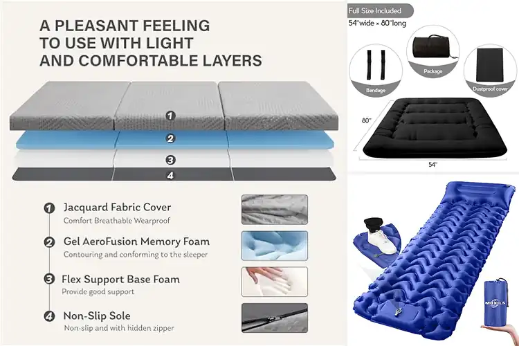 Detailed view of Best Travel Mattresses for Portable Comfort
