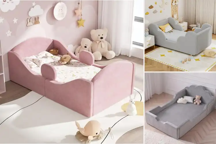 Detailed view of Best Velvet Toddler Beds for Cozy and Safe Sleep