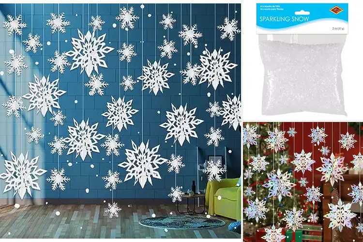 Detailed view of Best Winter Party Snow Flakes: Select Stunning Decor
